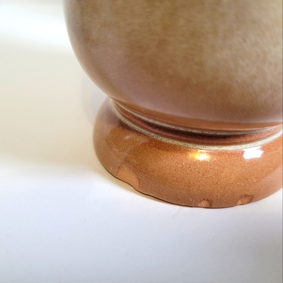 Set of 3 Vintage Frankoma Pottery #C2 Pedestal Mugs-Desert Gold Glaze - Picture 4 of 7